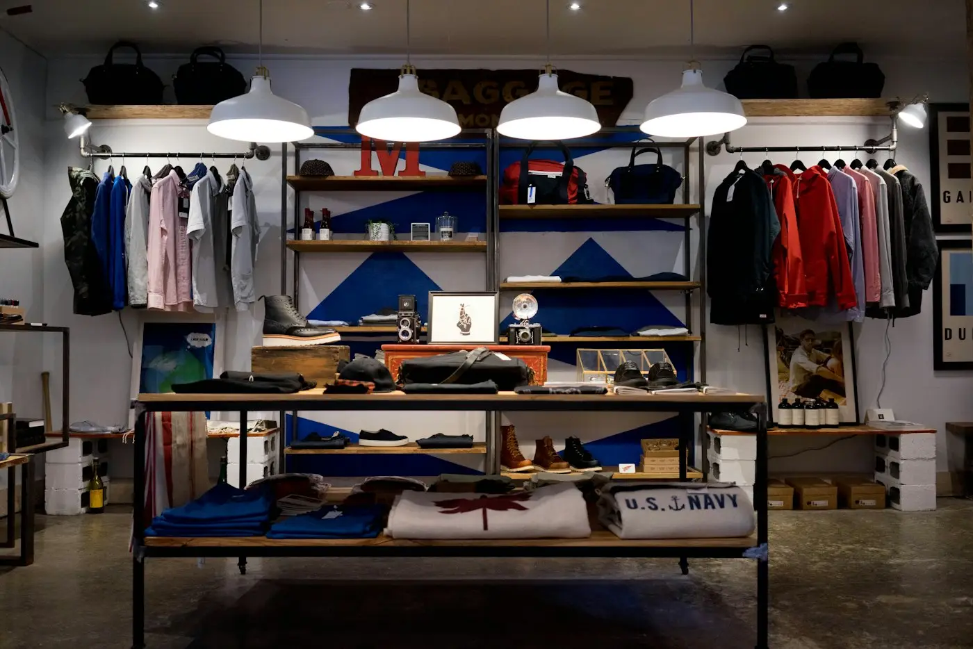 Clothing on display, typical of ranges sold through social commerce